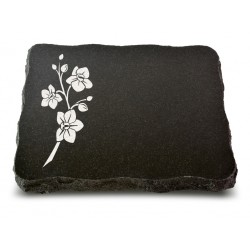 66 Grabplatte Indisch Black (Ökoline Blume 1)