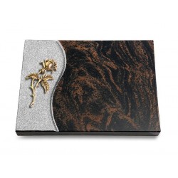 19 Grabtafel Wave/Aruba (Bronze Rose 2)