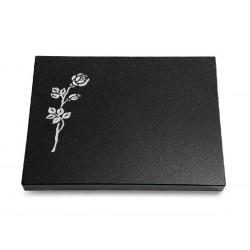 64 Grabtafel Indisch Black (Rose 2)